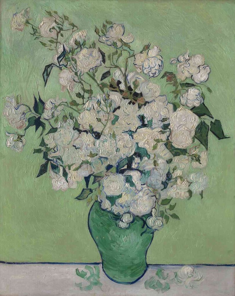 Roses (May 1890) By Vincent Van Gogh