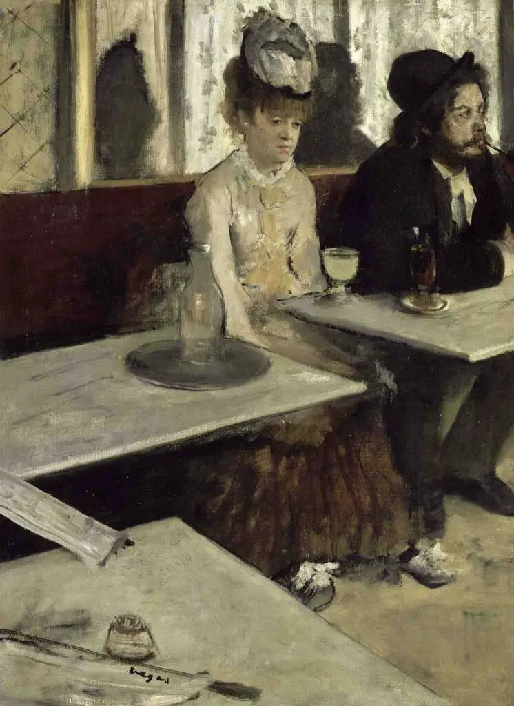 The Absinthe Drinker (1876) By Edgar Degas