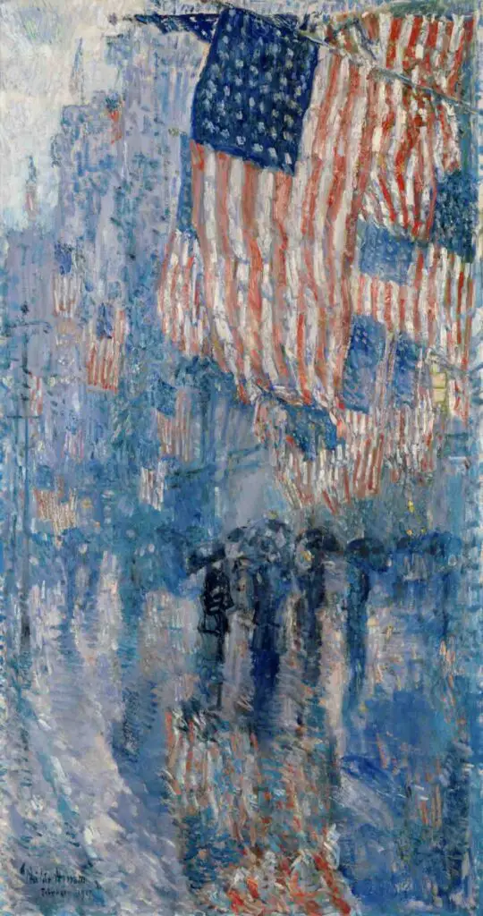 The Avenue in the Rain (1917) By Childe Hassam