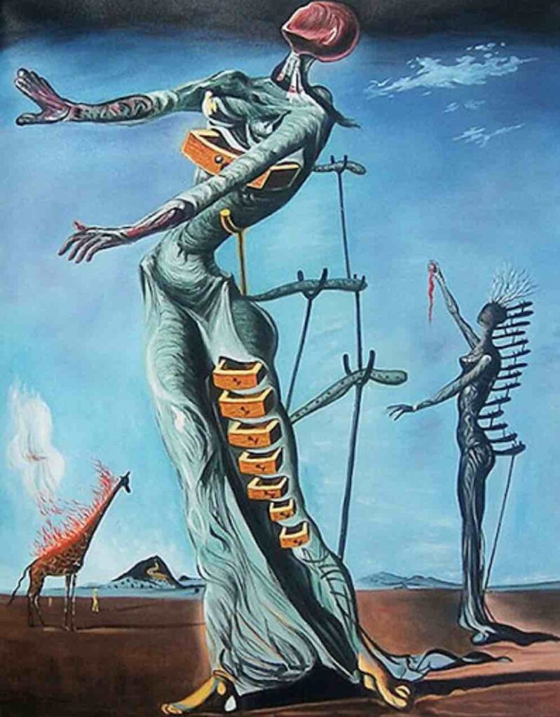 The Burning Giraffe (1937) By Salvador Dali