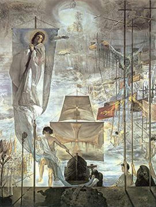 The Discovery of America by Christopher Columbus (1959) By Salvador Dali