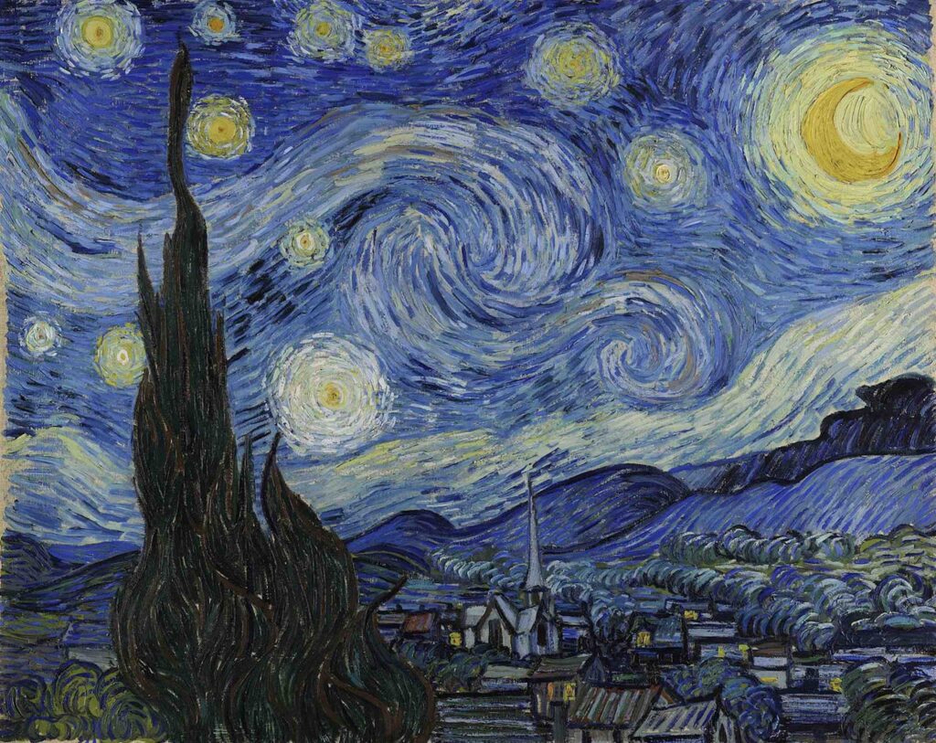 The Starry Night, 1889 By Vincent Van Gogh