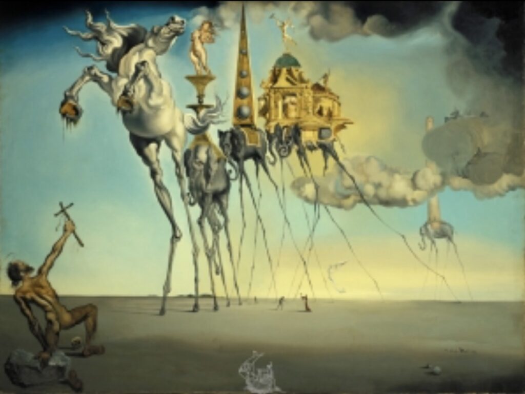 The Temptation of St. Anthony (1946) By Salvador Dali