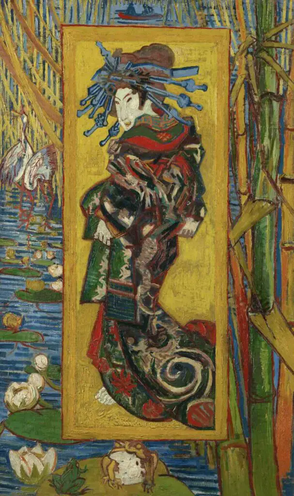 Courtesan (after Eisen) (1887) By Vincent van Gogh