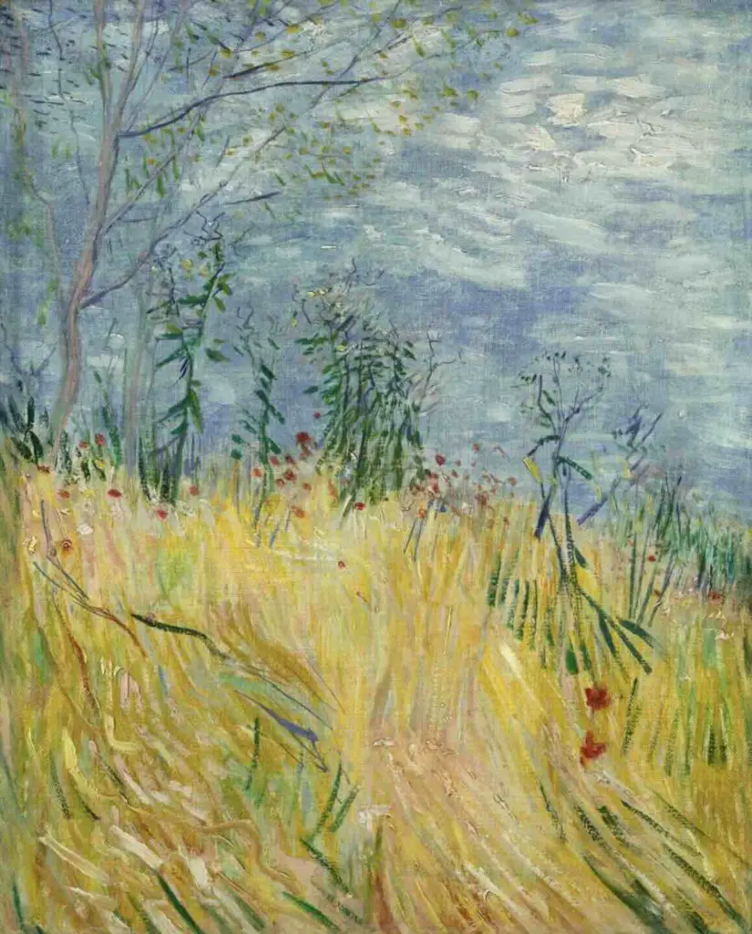 Edge of Wheatfield with Poppies (1887) By Vincent van Gogh