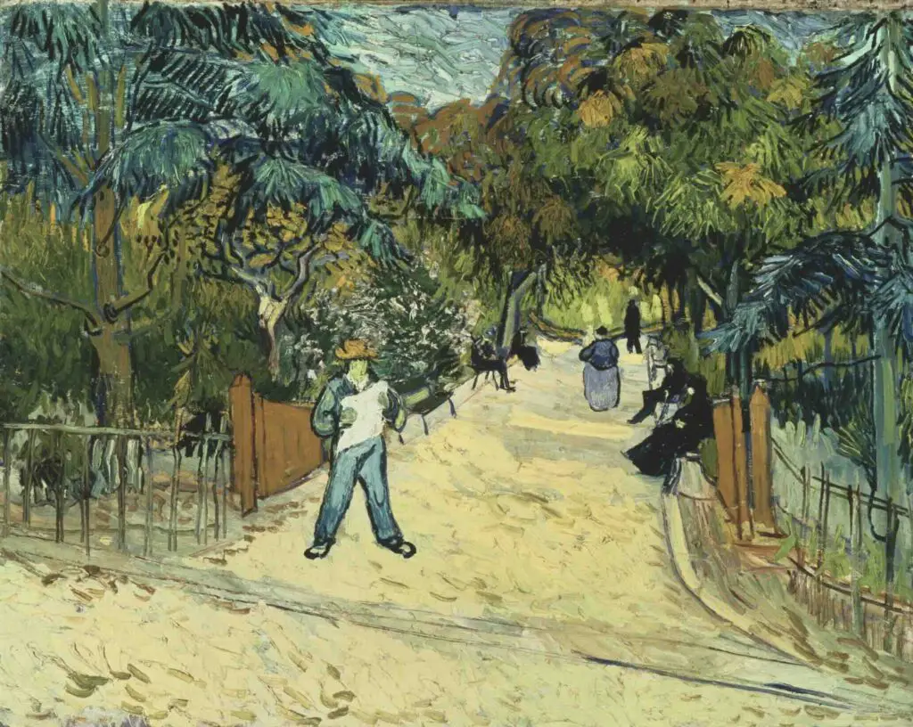 Entrance to the Public Gardens in Arles (1888) By Vincent Van Gogh