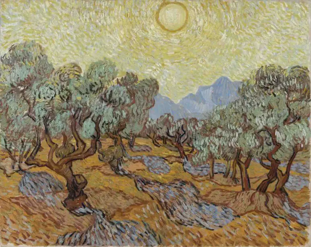 Olive Trees (1889) By Vincent van Gogh