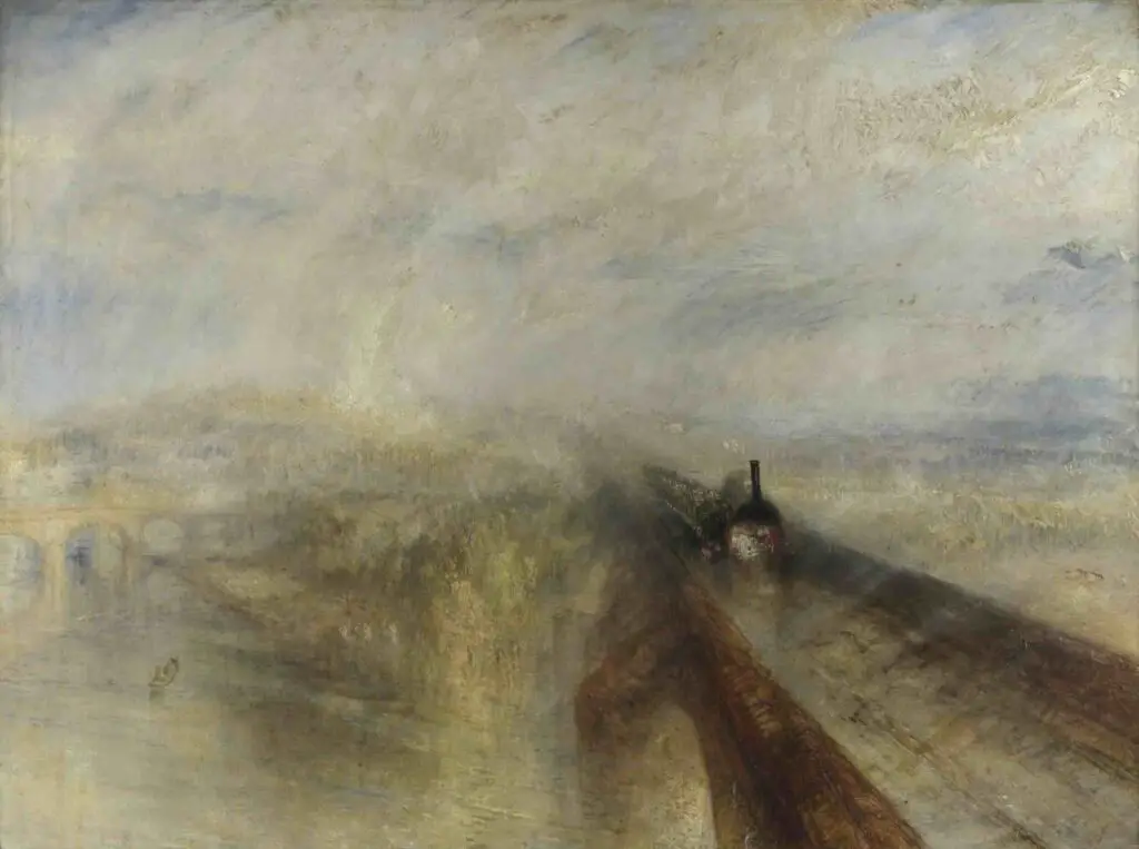 Rain, Steam, and Speed (1844) By J. M. W. Turner