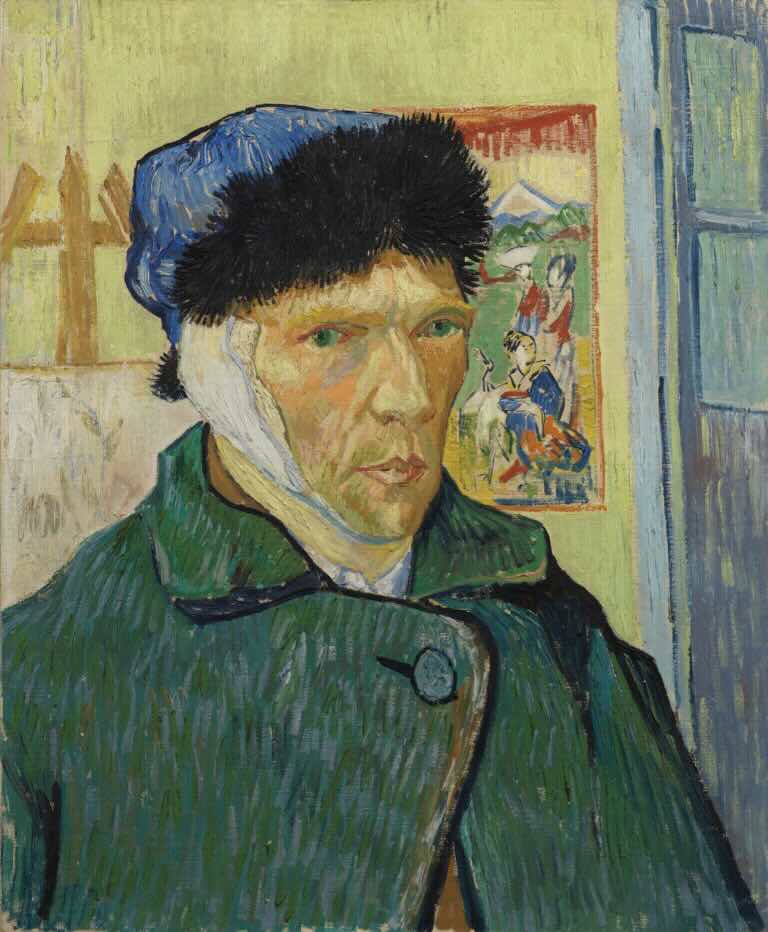 Self-Portrait with Bandaged Ear (1889) By Vincent Van Gogh