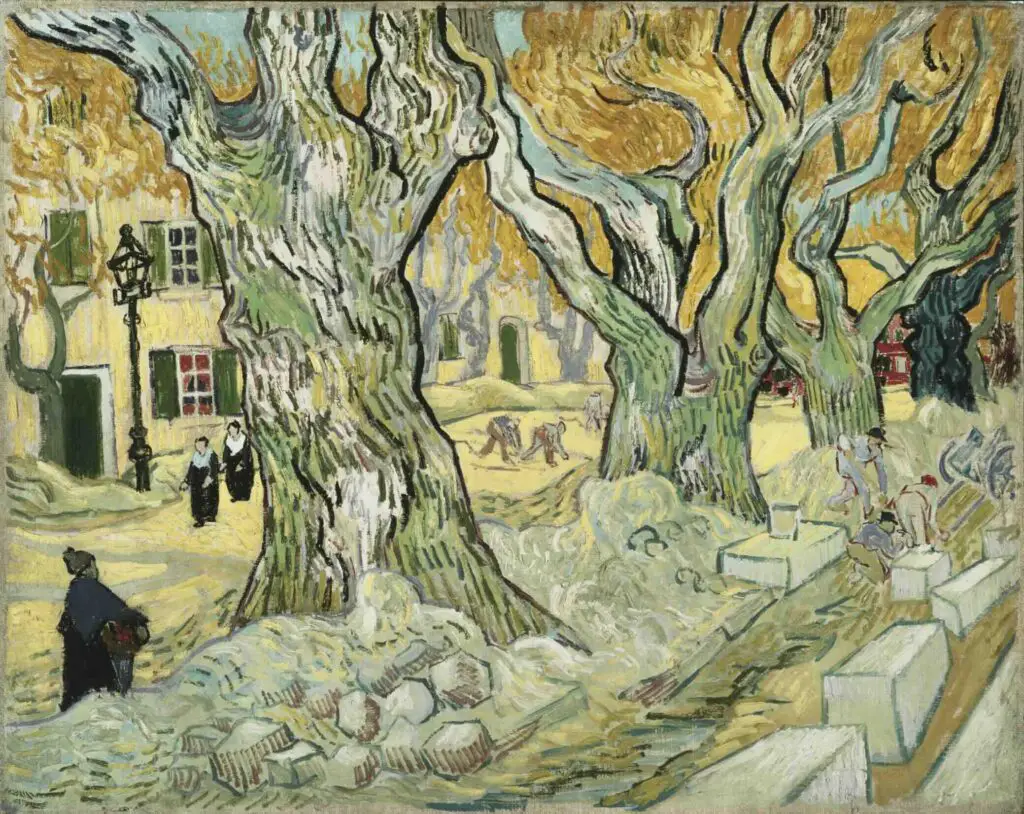 The Road Menders (1889) By Vincent Van Gogh
