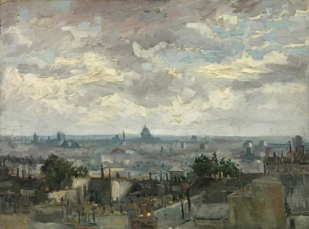 View of Paris from Montmartre (1886) By Vincent Van Gogh