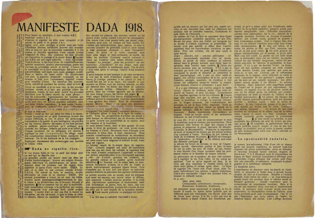 Dada Manifesto (1918) By Tristan Tzara