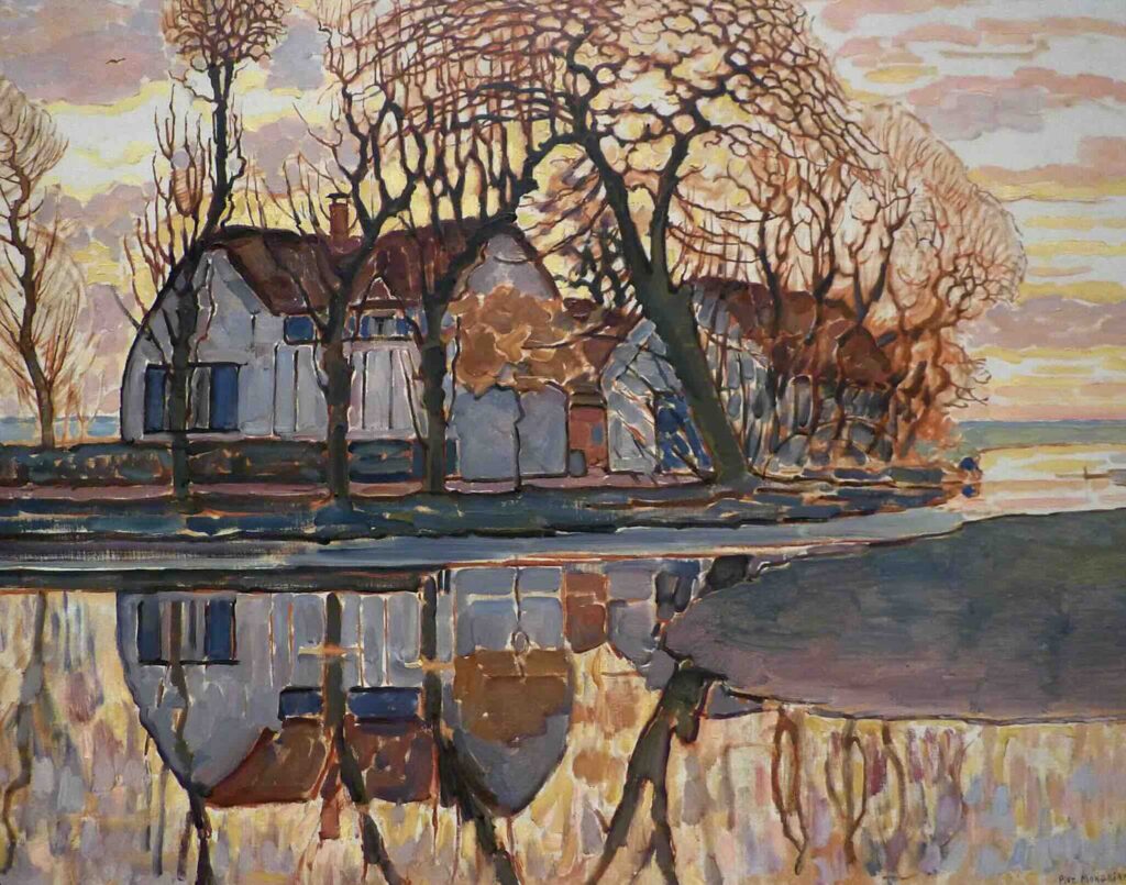 Farm at Duivendrecht (c.1916) by Piet Mondrian