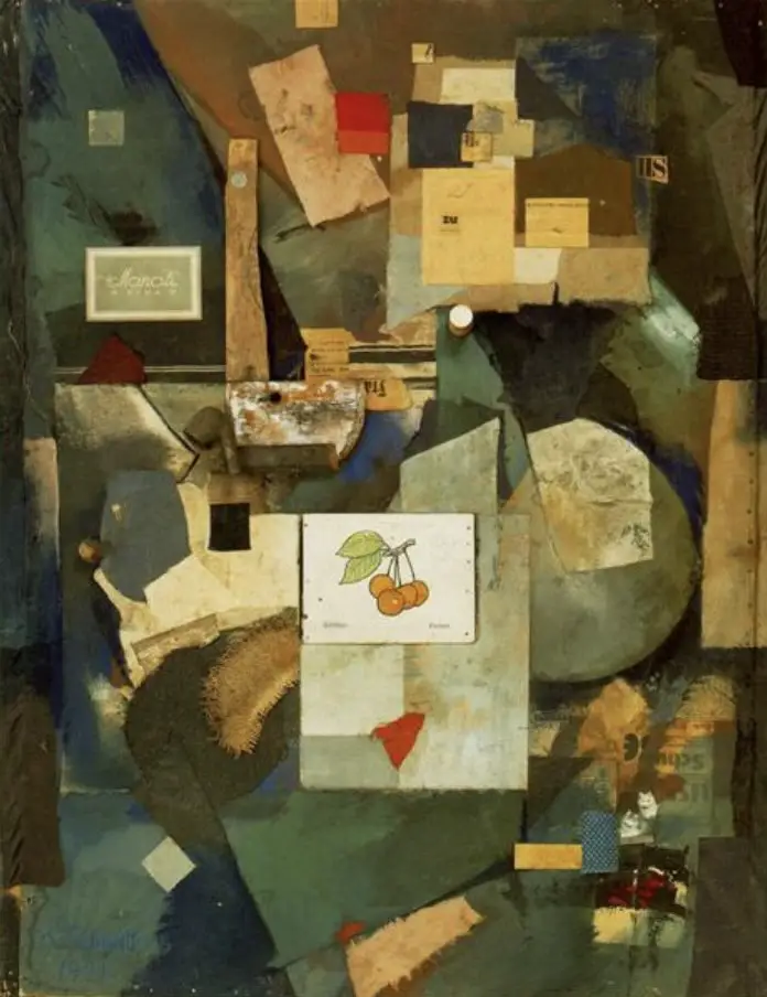Merz Picture 32 A. The Cherry Picture (1921) By Kurt Schwitters