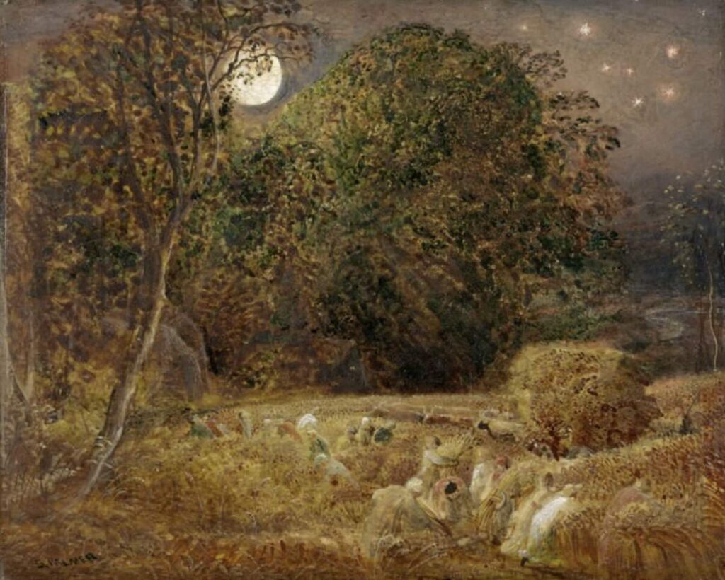 The Harvest Moon (1833) By Samuel Palmer