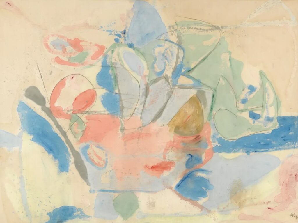 Mountains and Sea, 1952 By Helen Frankenthaler