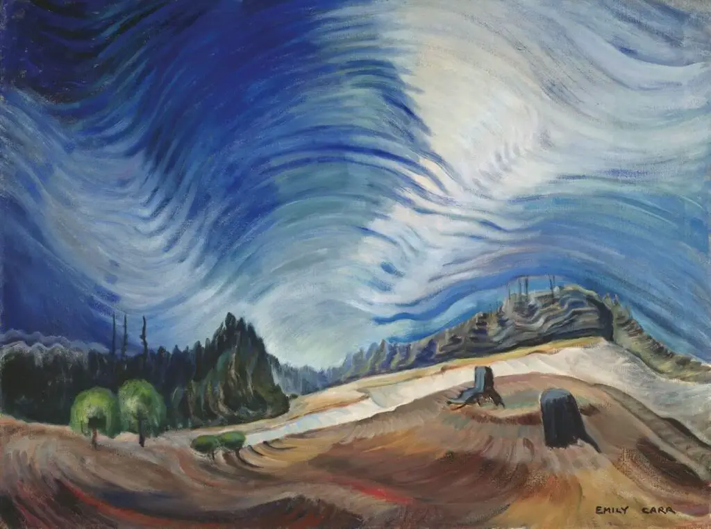 Above the Gravel Pit Emily Carr Above the Gravel Pit, 1937 By Emily Carr