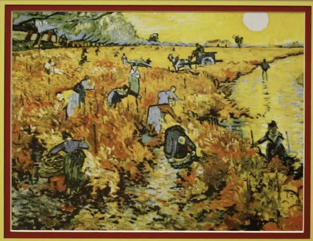 Red Vineyards near Arles (1888) By Vincent van Gogh