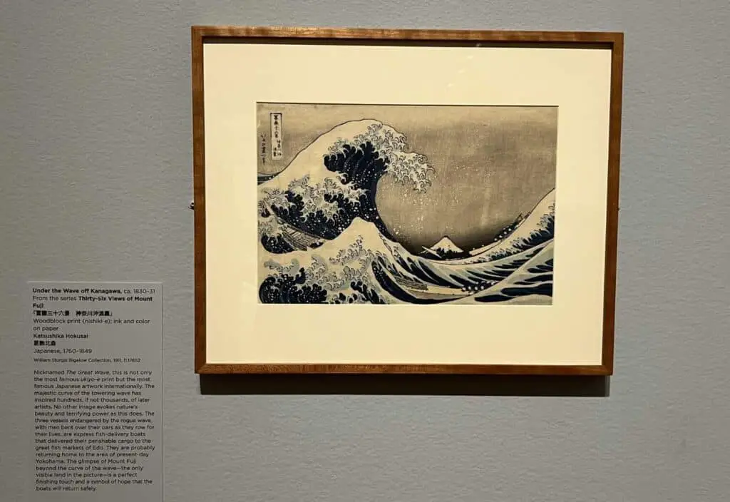 The Great Wave off Kanagawa (1831) by Hokusai