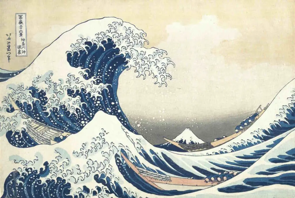 The Great Wave off Kanagawa (1831) by Hokusai