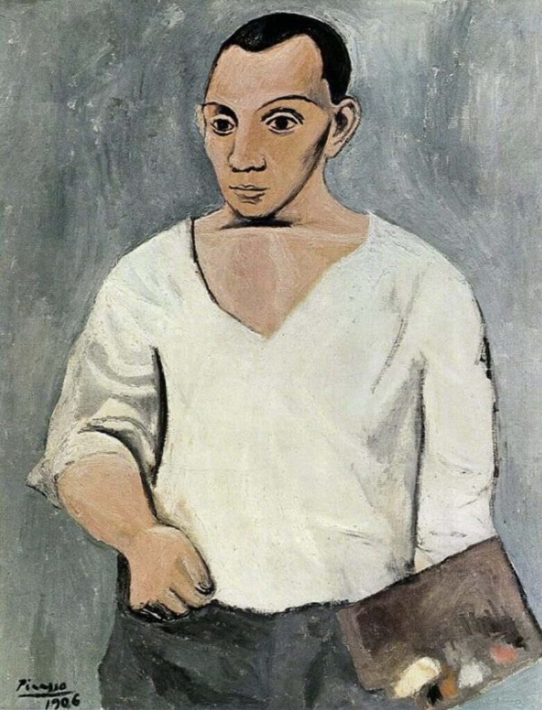 Self-portrait with a Palette (1906) By Pablo Picasso