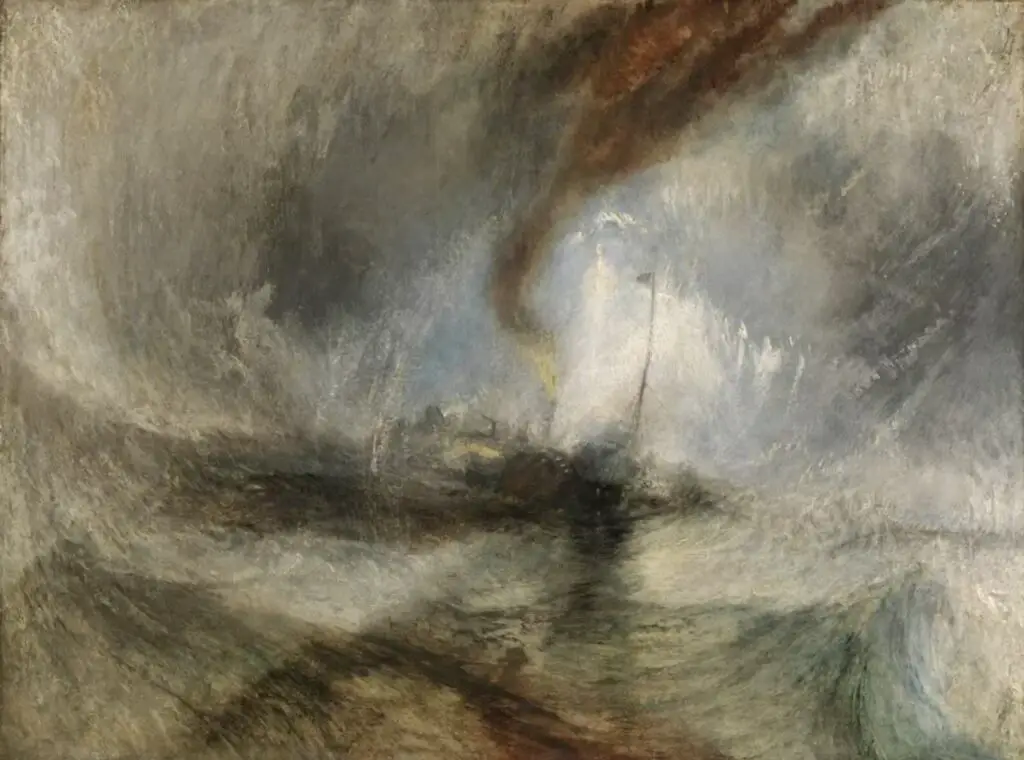 Snow Storm - Steam-Boat off a Harbour's Mouth, 1842 By J.M.W. Turner