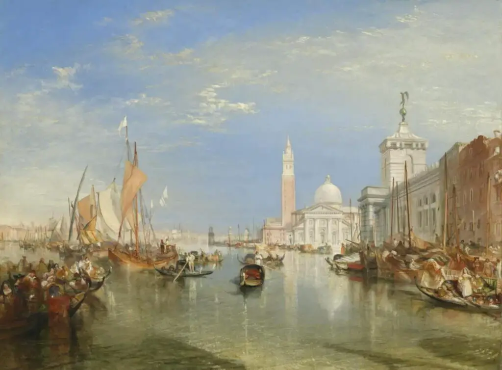 Venice: The Dogana and San Giorgio Maggiore, 1834 By J.M.W. Turner