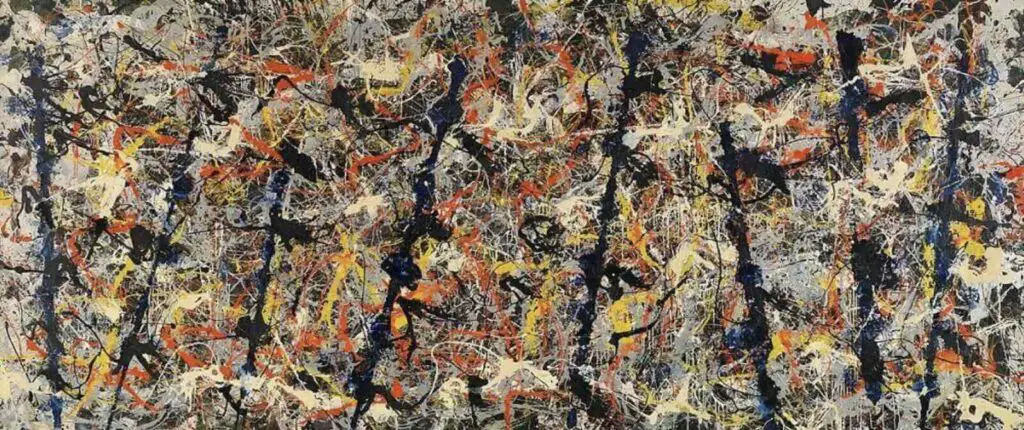 Blue Poles: Number 11 (1952) by Jackson Pollock