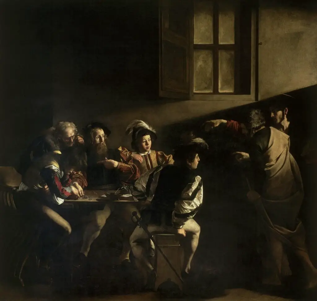 The Calling of Saint Matthew (1599-1600) By Caravaggio