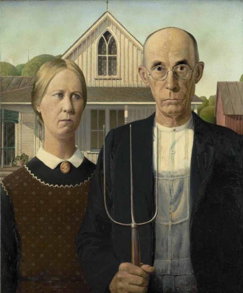 American Gothic (1930) By Grant Wood