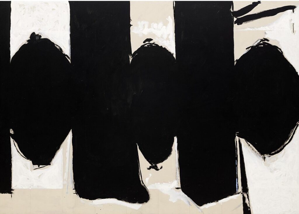 Elegy to the Spanish Republic No. 110  (1971) by Robert Motherwell