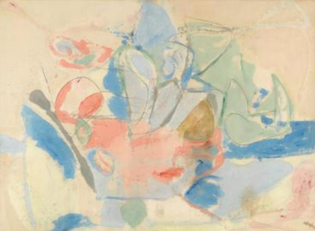 Mountains and Sea (1952) by Helen Frankenthaler