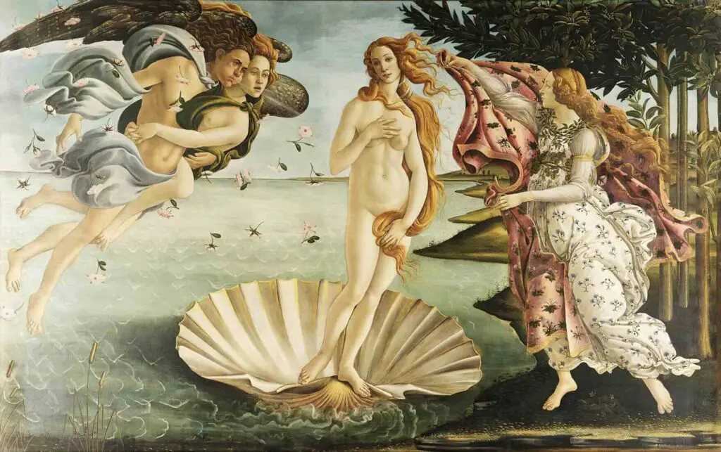 The Birth of Venus (c. 1485-1486) By Sandro Botticelli