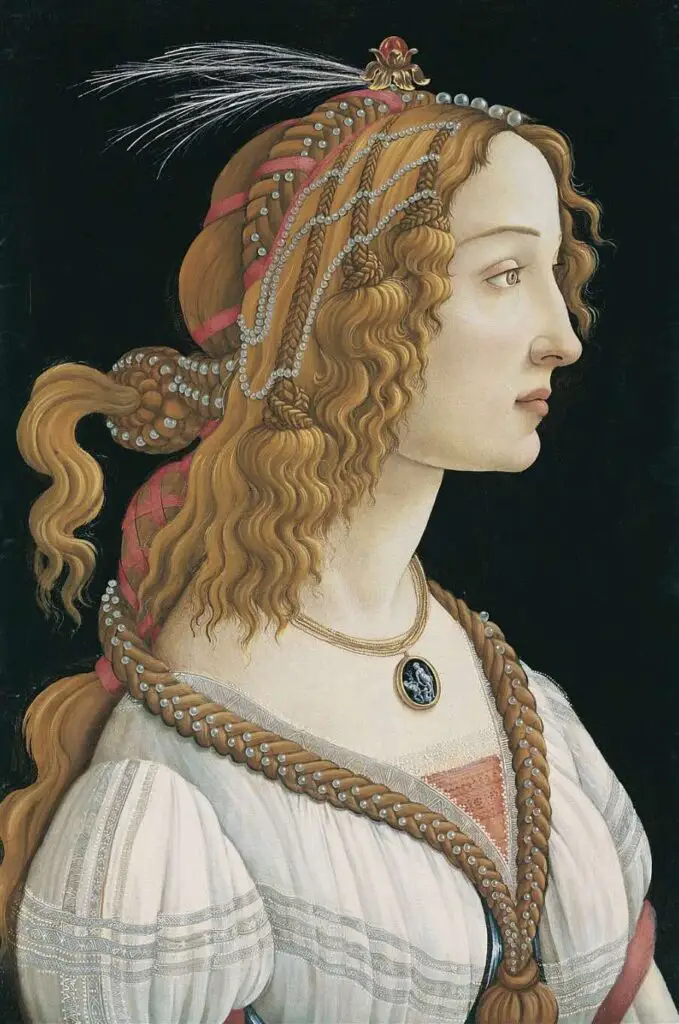 Portrait of a Young Woman (c. 1480–1485) By Sandro Botticelli