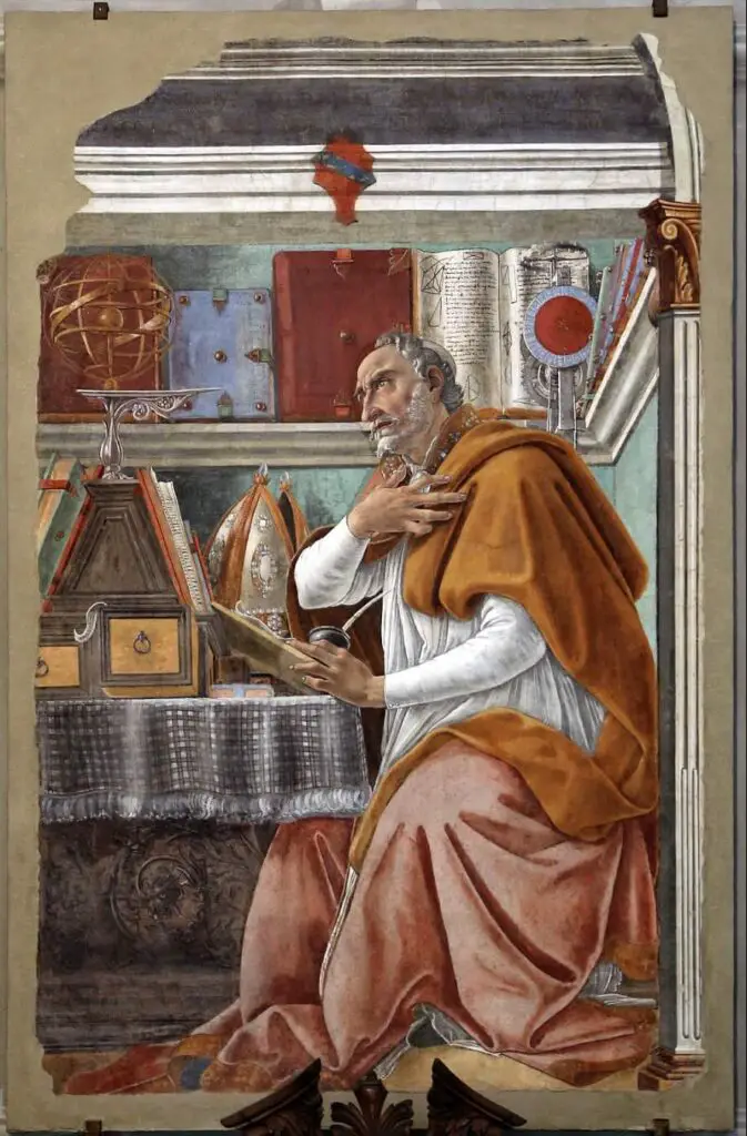 St. Augustine in His Study (c. 1480) By Sandro Botticelli