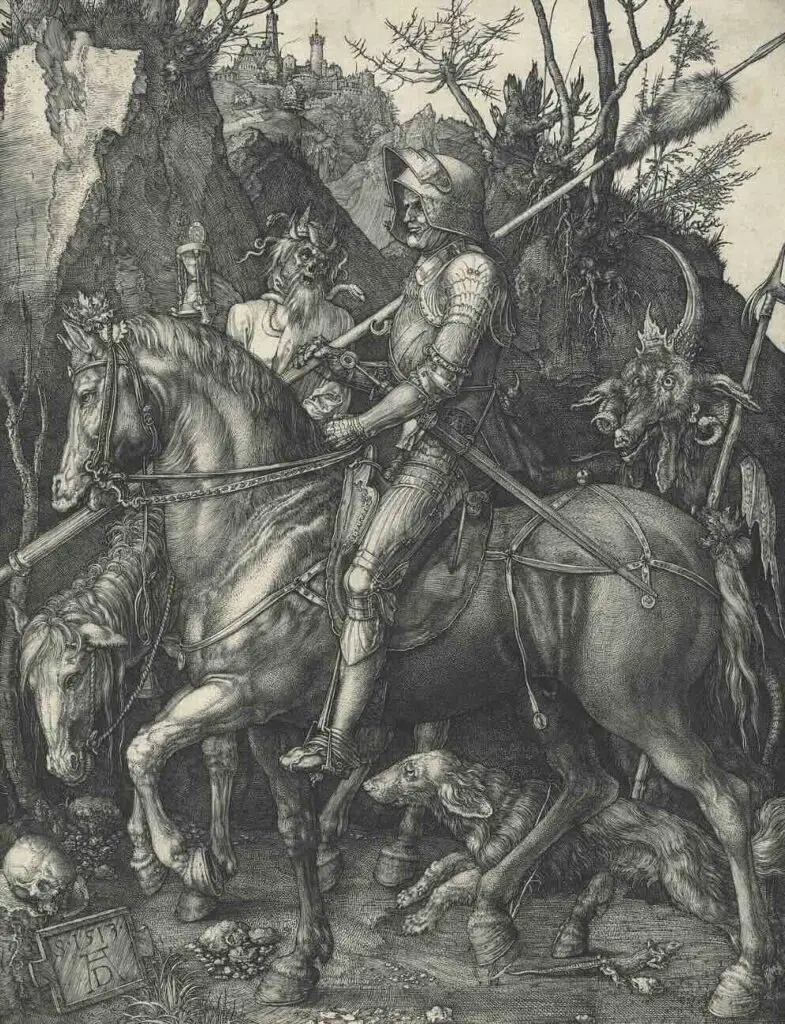 The Knight, Death, and the Devil (1513) By Albrecht Dürer