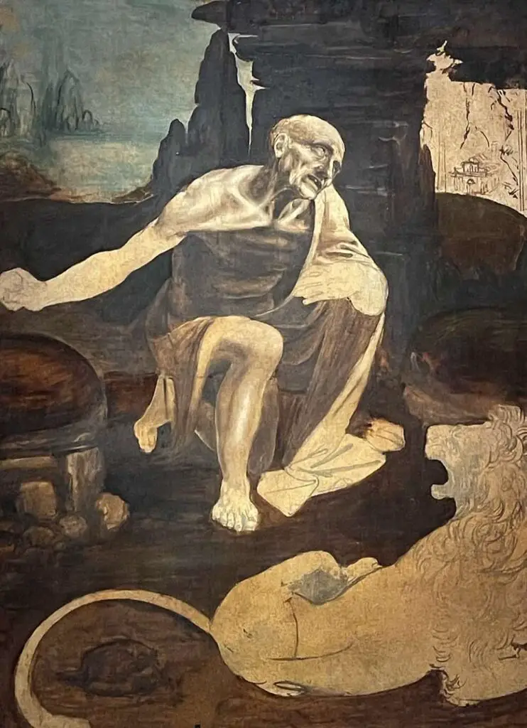 Saint Jerome in the Wilderness by Leonardo da Vinci