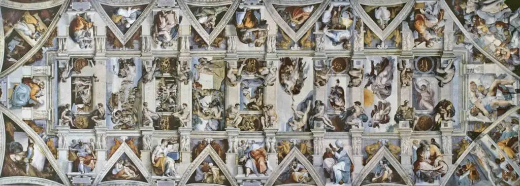 Sistine Chapel Ceiling (1508-1512) By Michelangelo