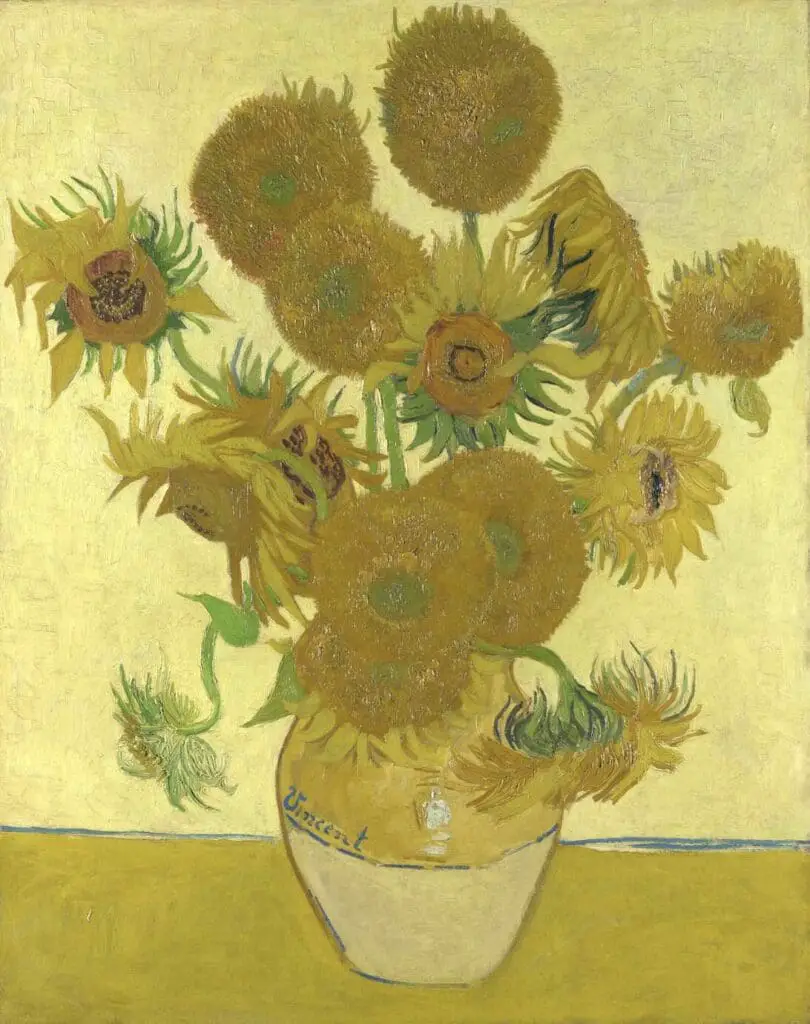 Sunflowers (1888) By Vincent van Gogh