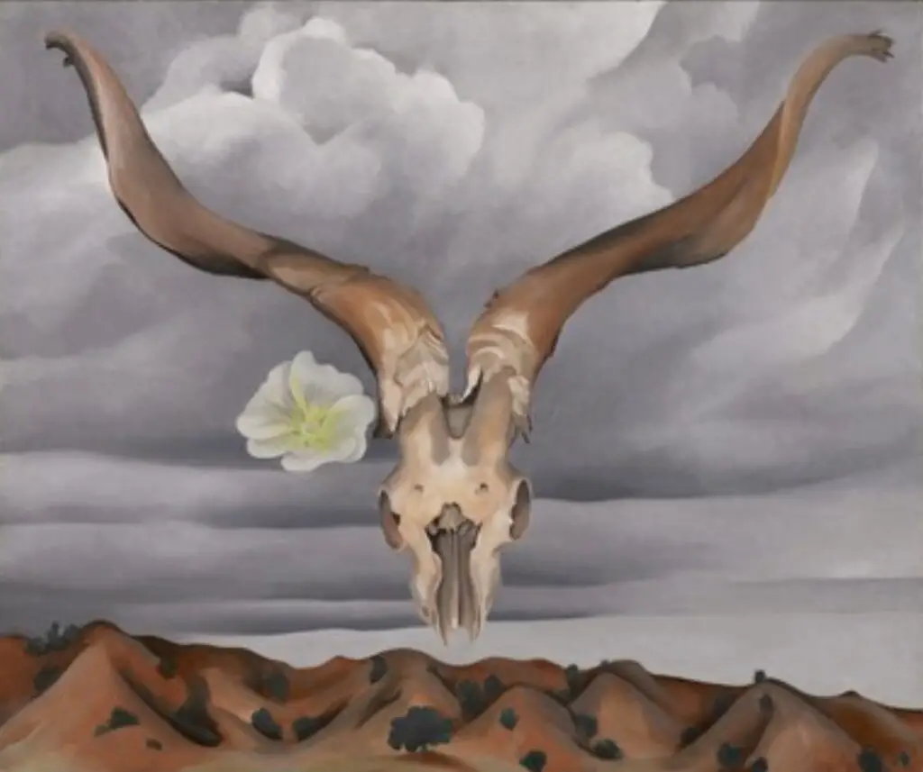 Ram’s Head, White Hollyhock-Hills (1935) By Georgia O'Keeffe