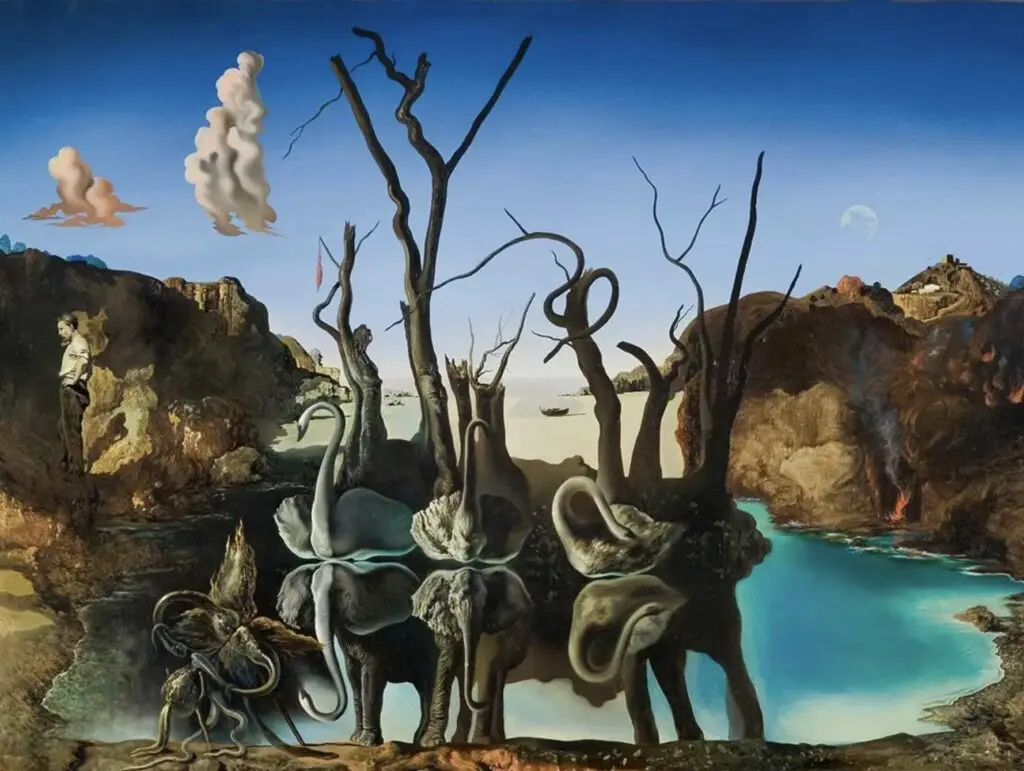 Swans Reflecting Elephants (1937) By Salvador Dalí