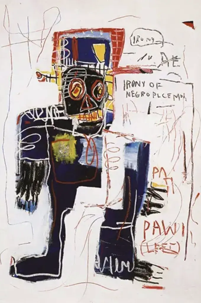 The Irony of the Negro Policeman (1981) By Jean-Michel Basquiat