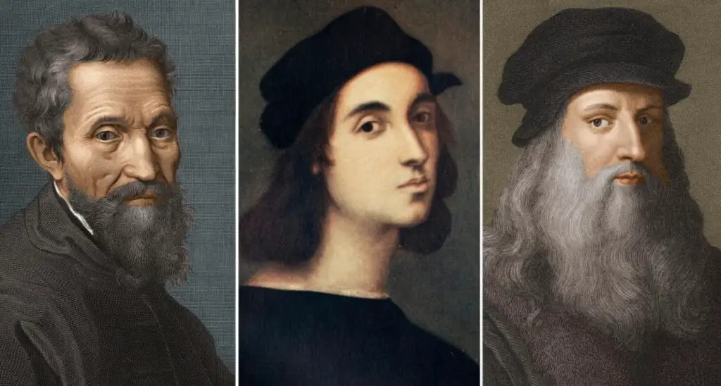 Leonardo, Michelangelo and Raphael