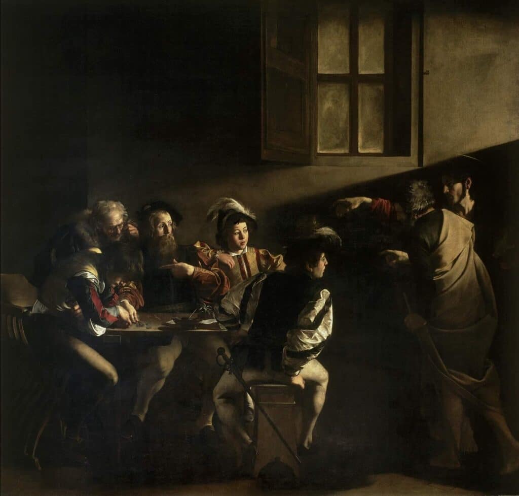 The Calling of Saint Matthew (1599–1600) By Caravaggio