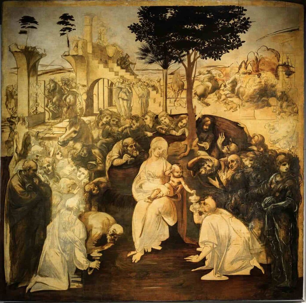 Adoration of the Magi (1481-1482) - Leonardo da Vinci
