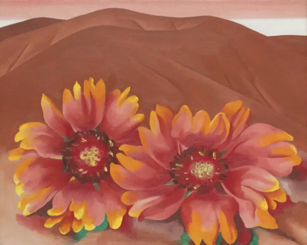 Red Hills with Flowers, 1937 By Georgia O’Keeffe