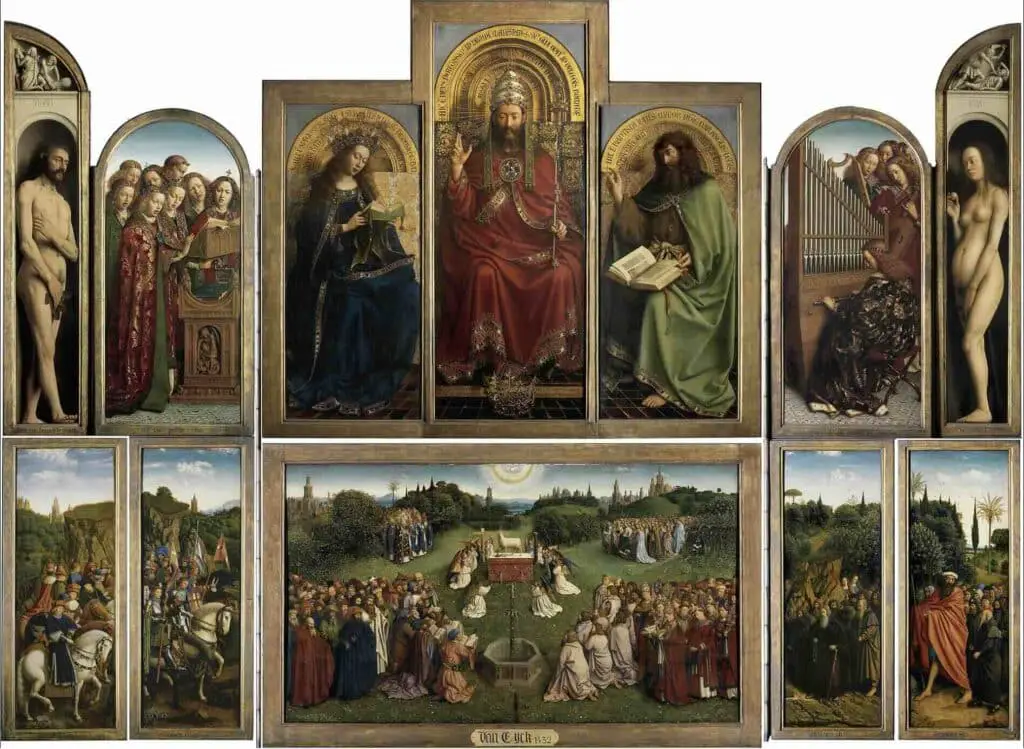 The Ghent Altarpiece (1432) - Hubert and Jan van Eyck