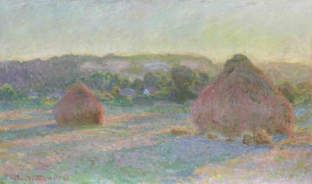 Stacks of Wheat (End of Summer) - 1985, By Claude Monet