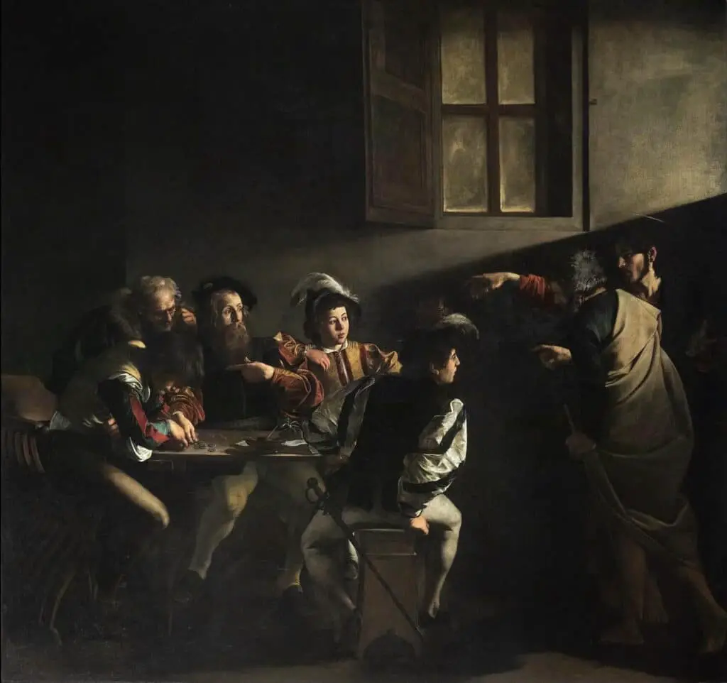 The Calling of St. Matthew (1599–1600) By Caravaggio