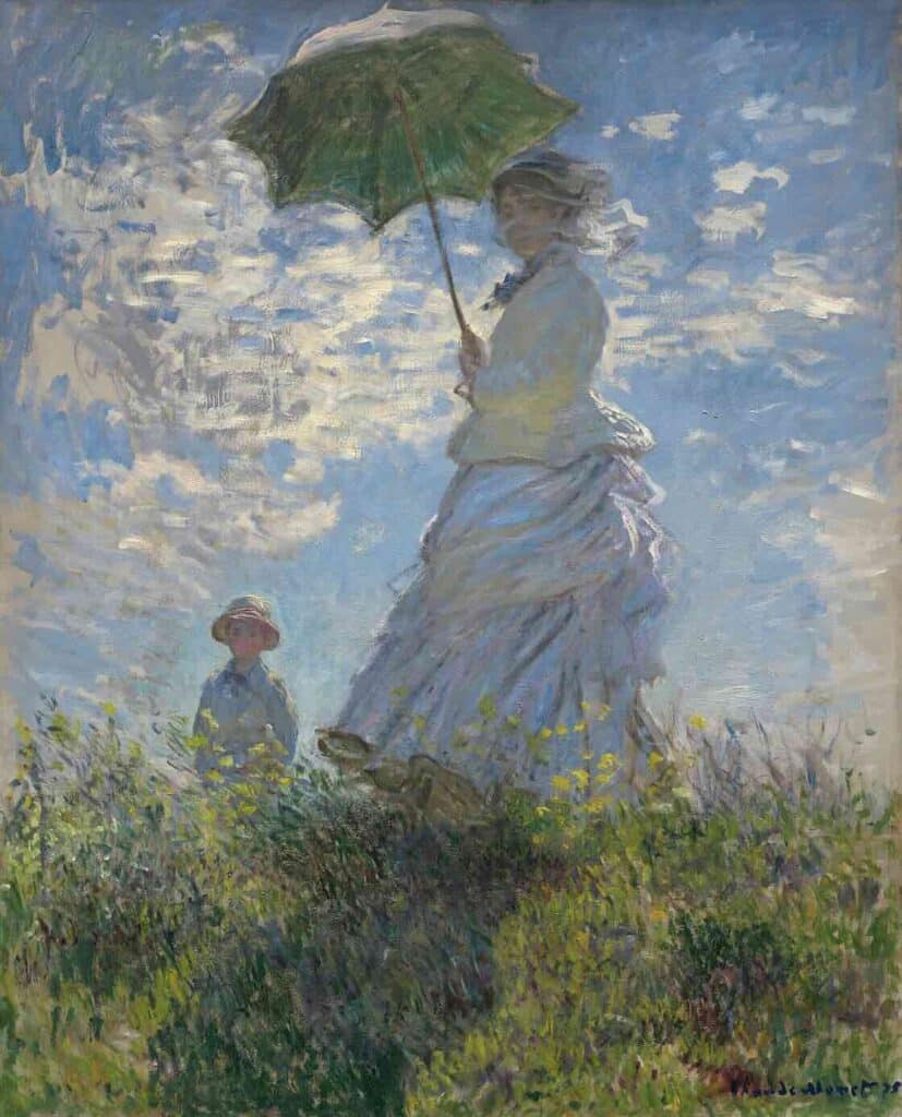 The Woman with a Parasol (1875) By Claude Monet